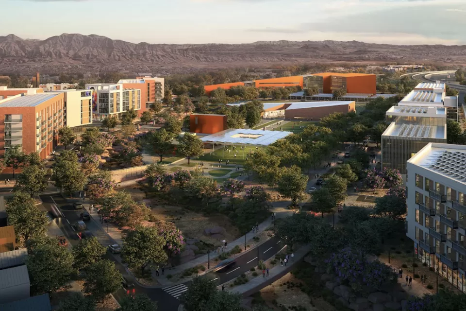 Rendering of proposed housing development on former Desert Pines golf course in East Las Vegas, Nevada.